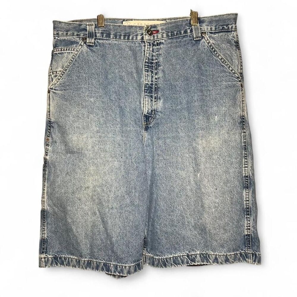 Vintage Y2K 00s Arizona Carpenter Blue Baggy Hip Hop Denim Shorts Size 36
